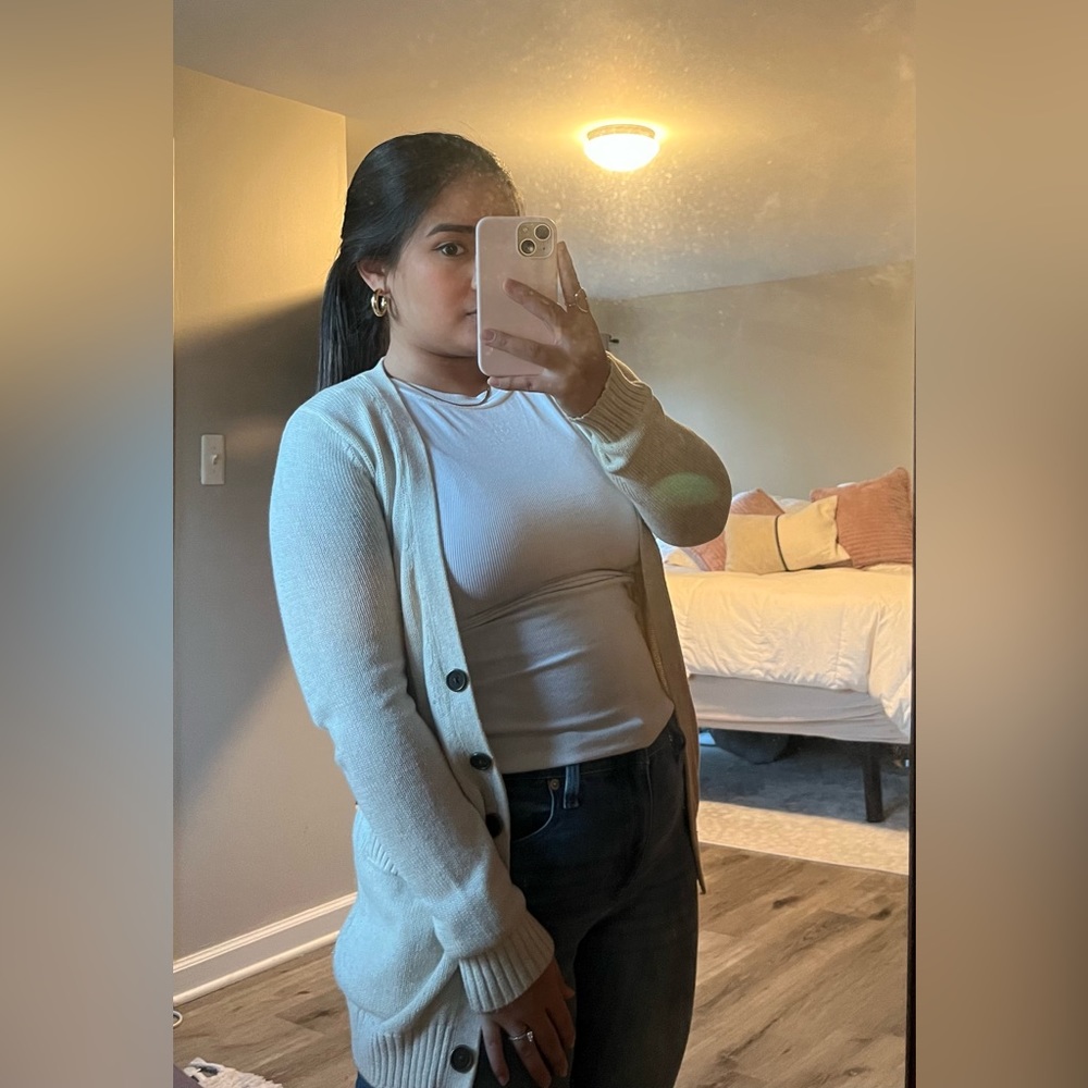 White Cardigan